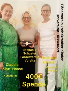 Spendenaktion zu Gunsten des Förderverein krebskranker Kinder der Universitätsklinik Düsseldorf